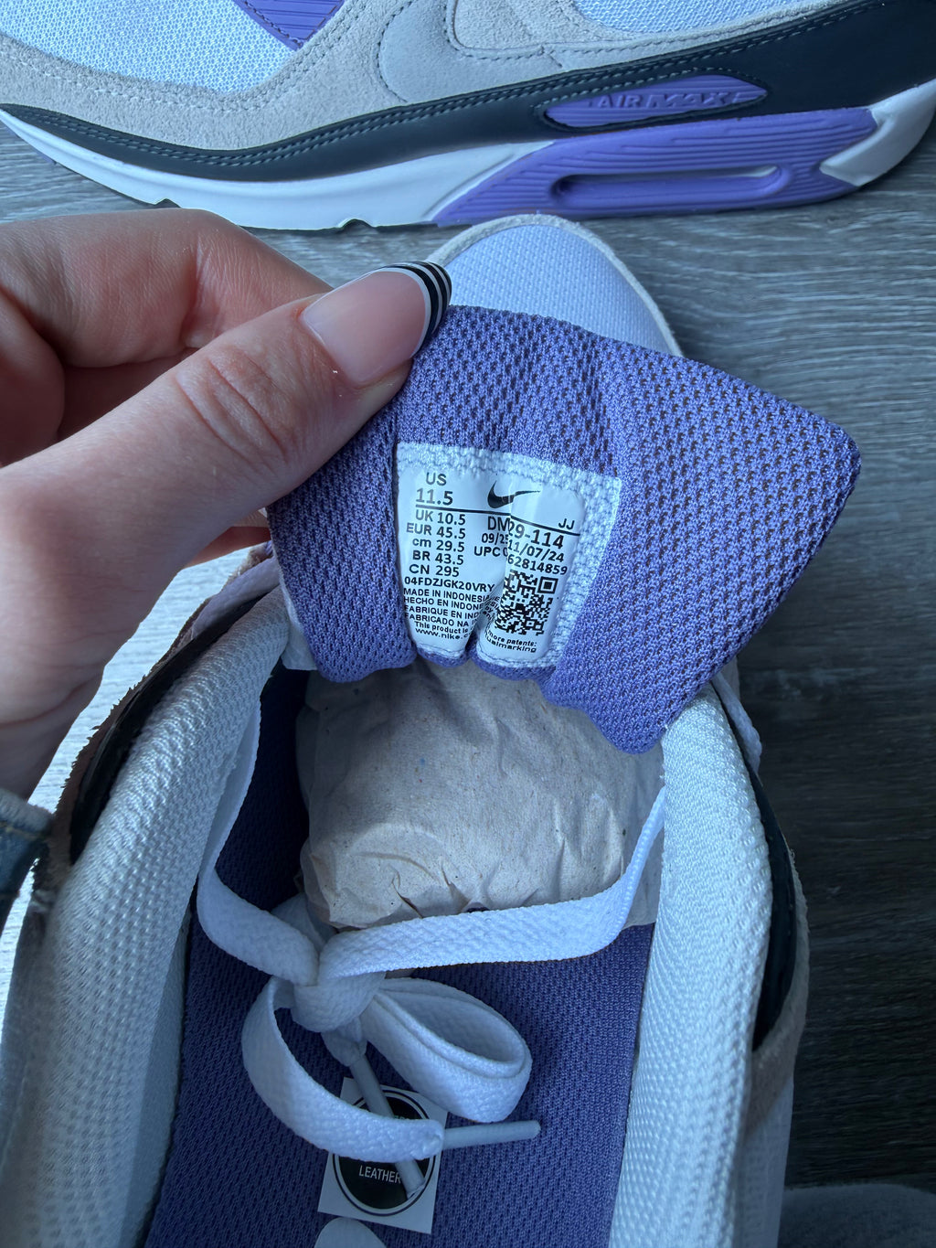 Nike Air Max 90 Dusty Amethyst size 11.5