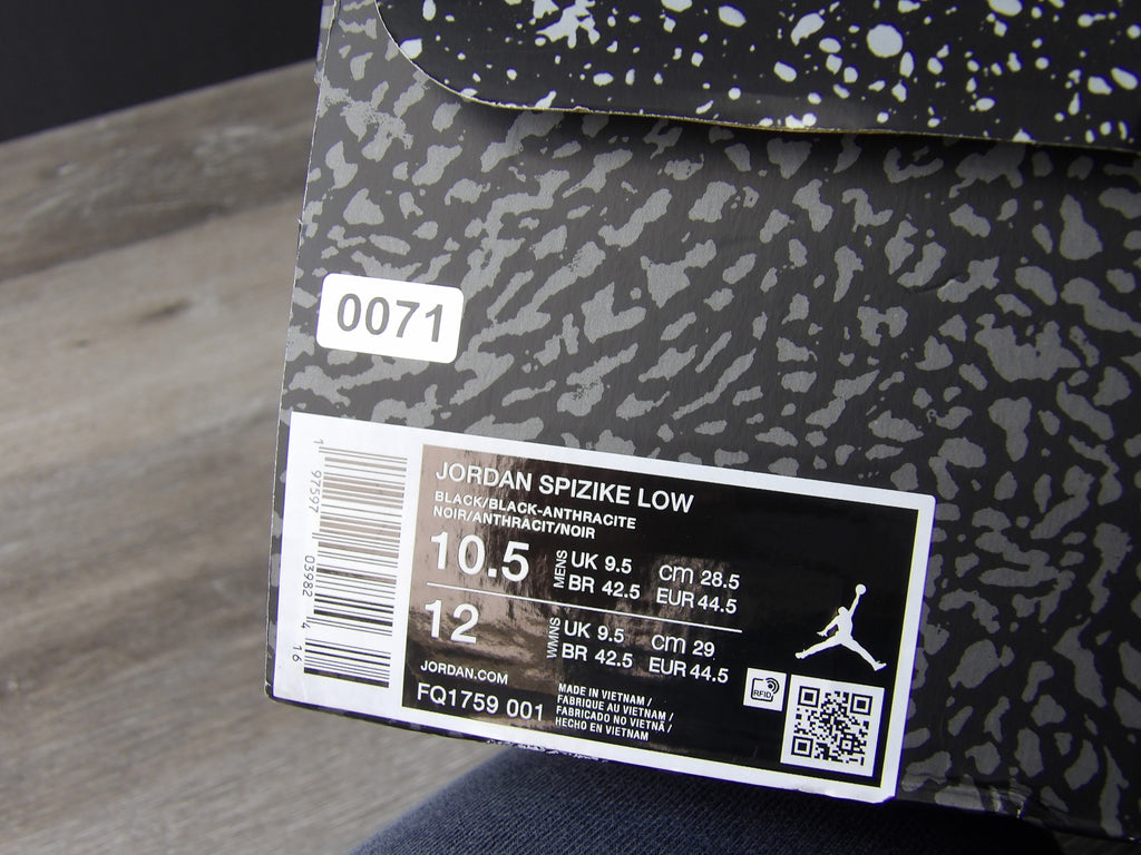 Nike Jordan Spizike Low 'black cat' Sneaker size 10.5