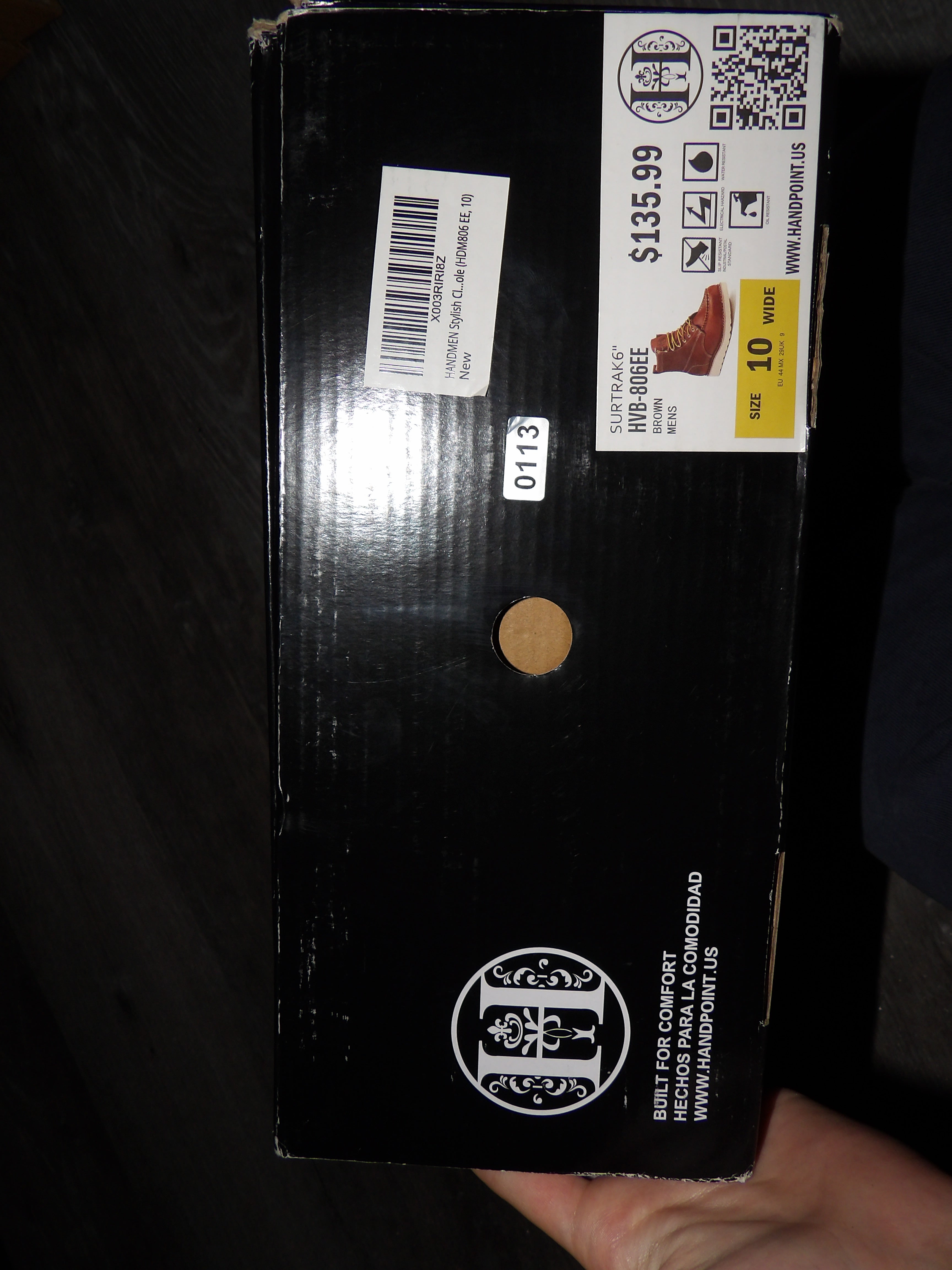 Hardhill Classic Suretrack 6-inch soft toe work boot size 10
