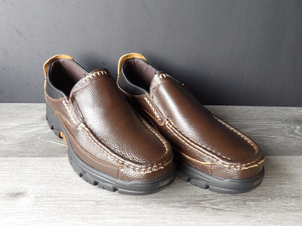 Crepuscolo Men's leather casual slip on loafers size 11