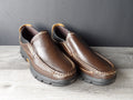 Crepuscolo Men's leather casual slip on loafers size 11