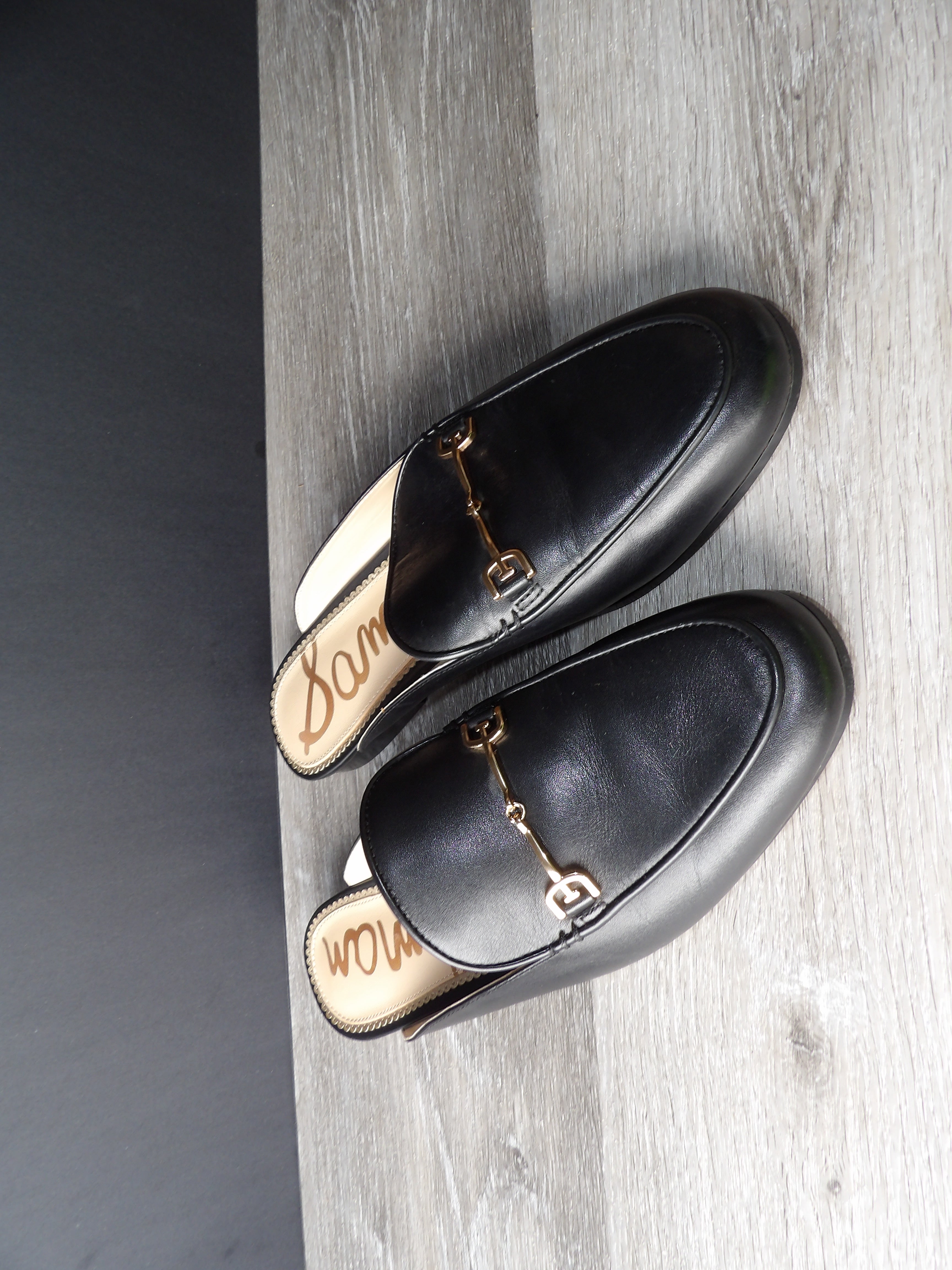 Sam edelmam Women's Linnie Bit slip on flat mules size 8