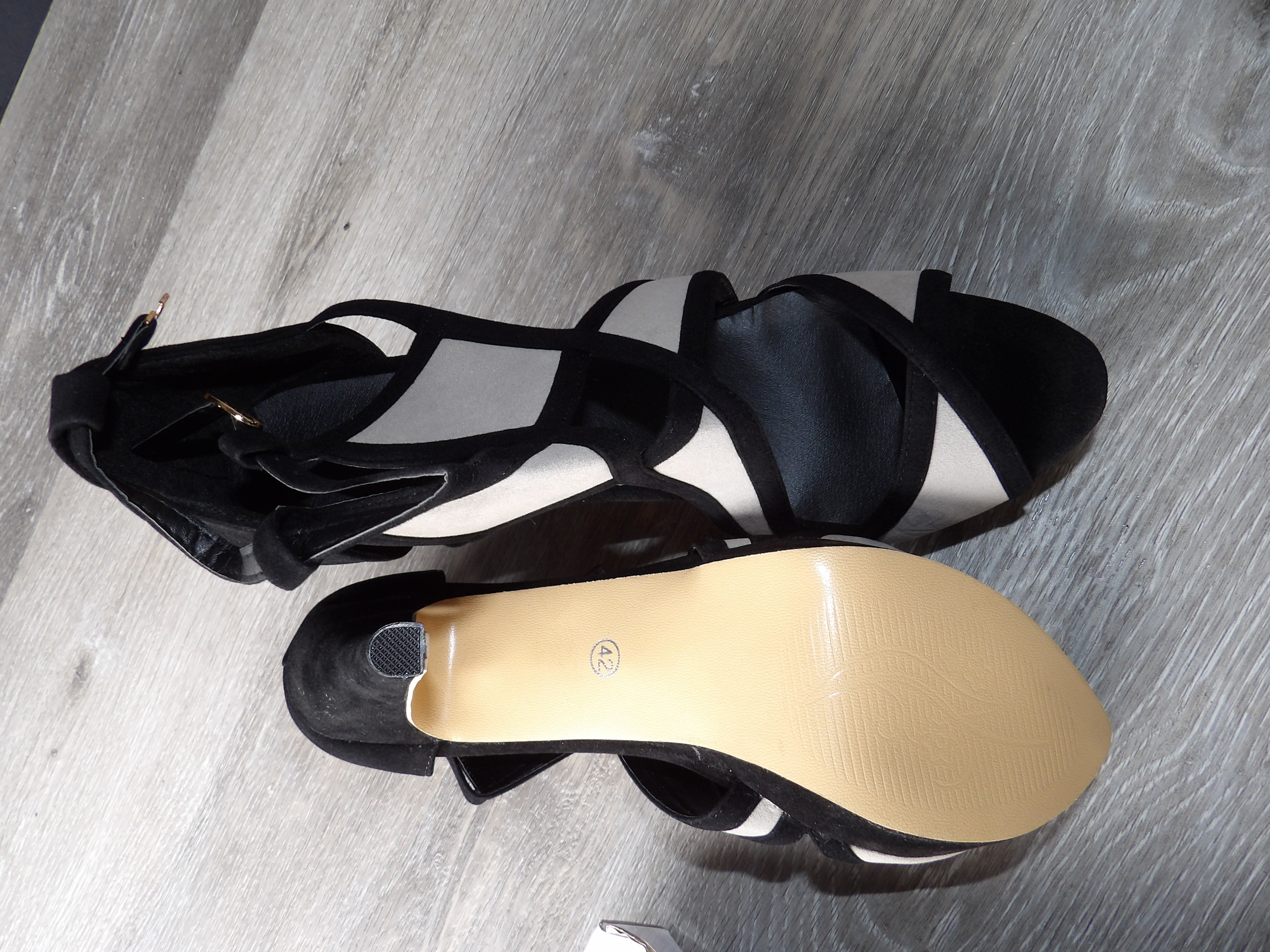 Womens Fashion Summer Peep Toe Hollow Out Ankle size 42