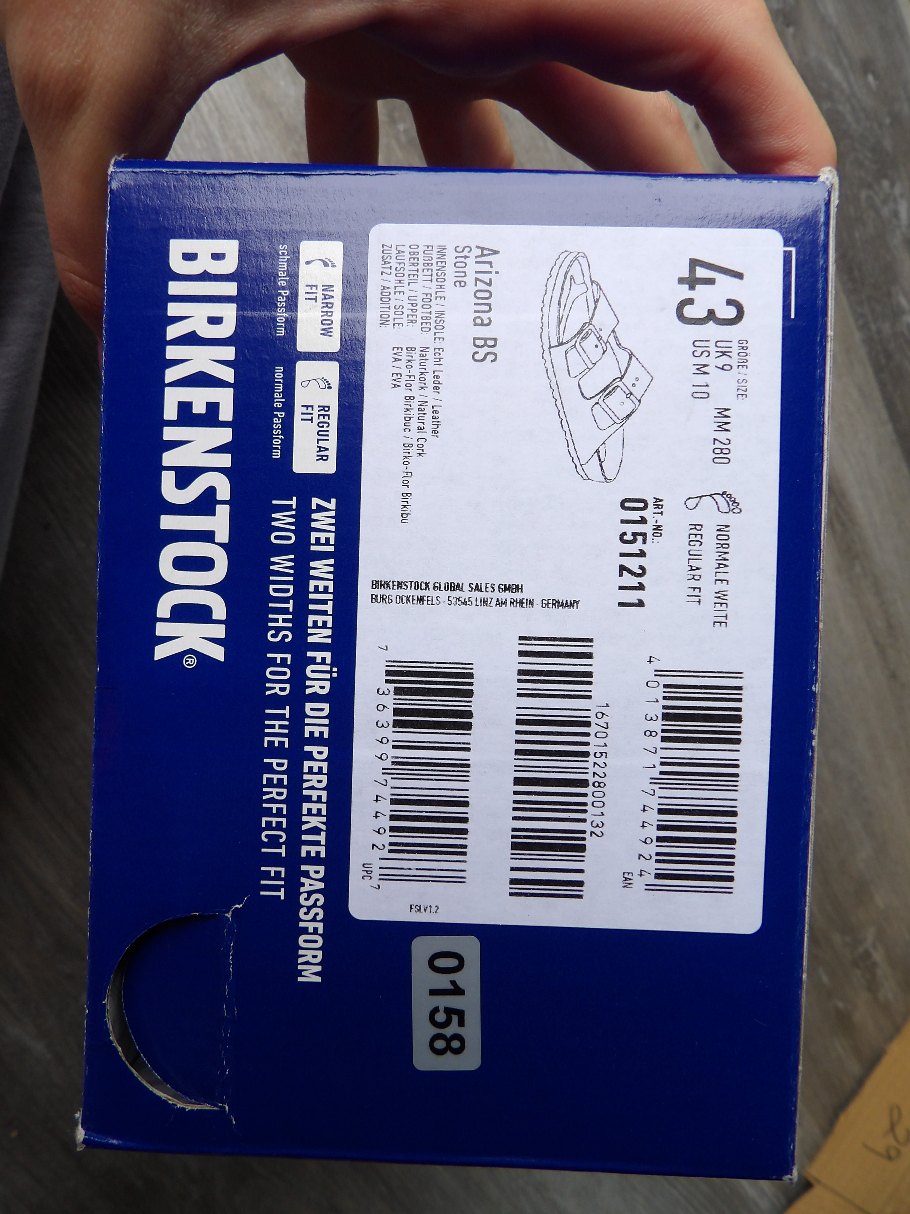 Birkenstock Arizonas size 43