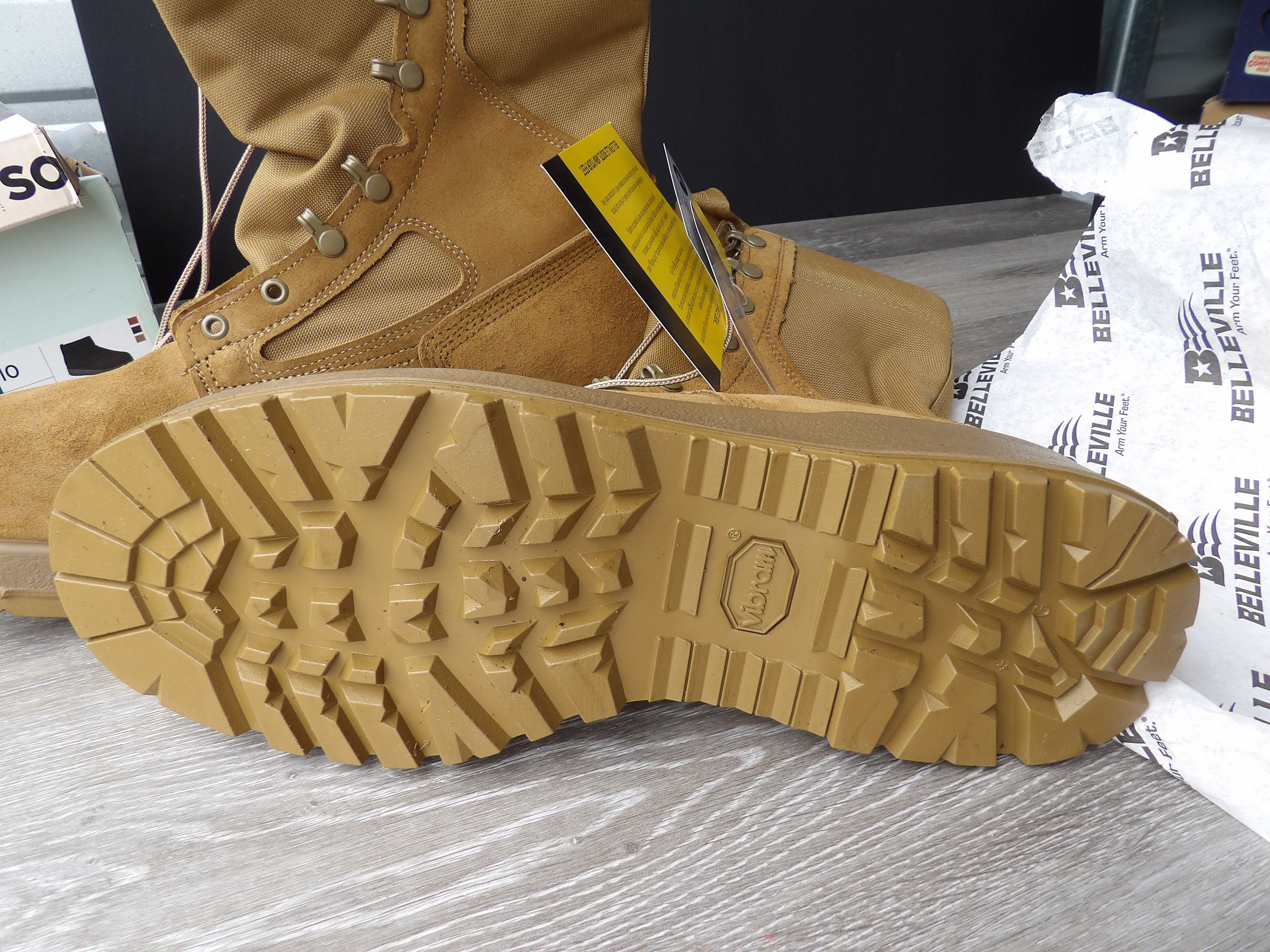 Belleville 550 ST 8 Inch Hot Weather Steel Toe Boots (EGA) size 10