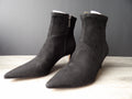 Black Suede Pointed Toe Ankle Boots size 8