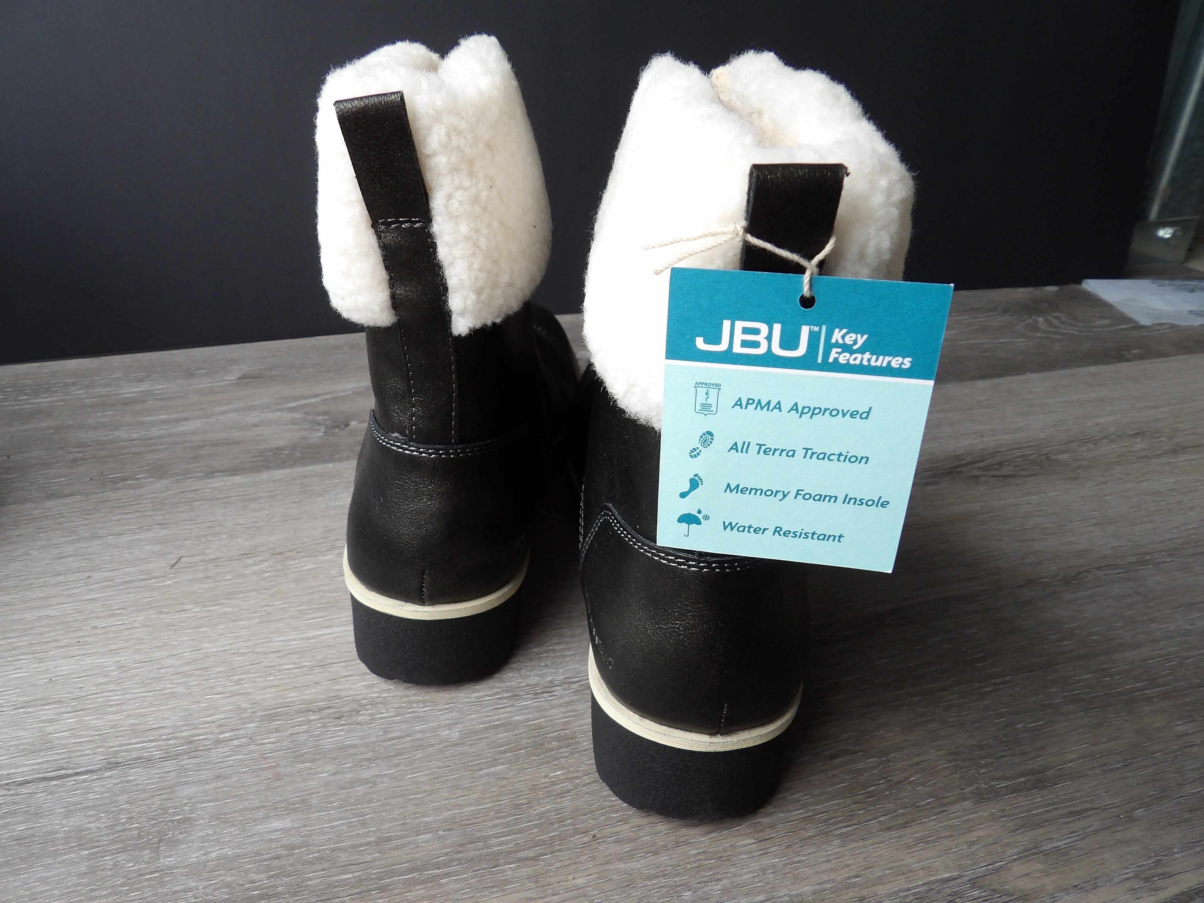 JBU By Jambu Women's Brynn Water Resistant Zip Front Cozy Booties size 8