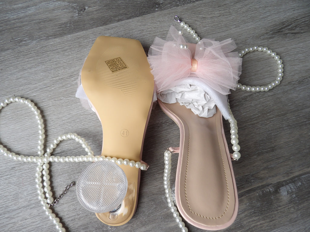 Clear Block Heel Sandals size 41