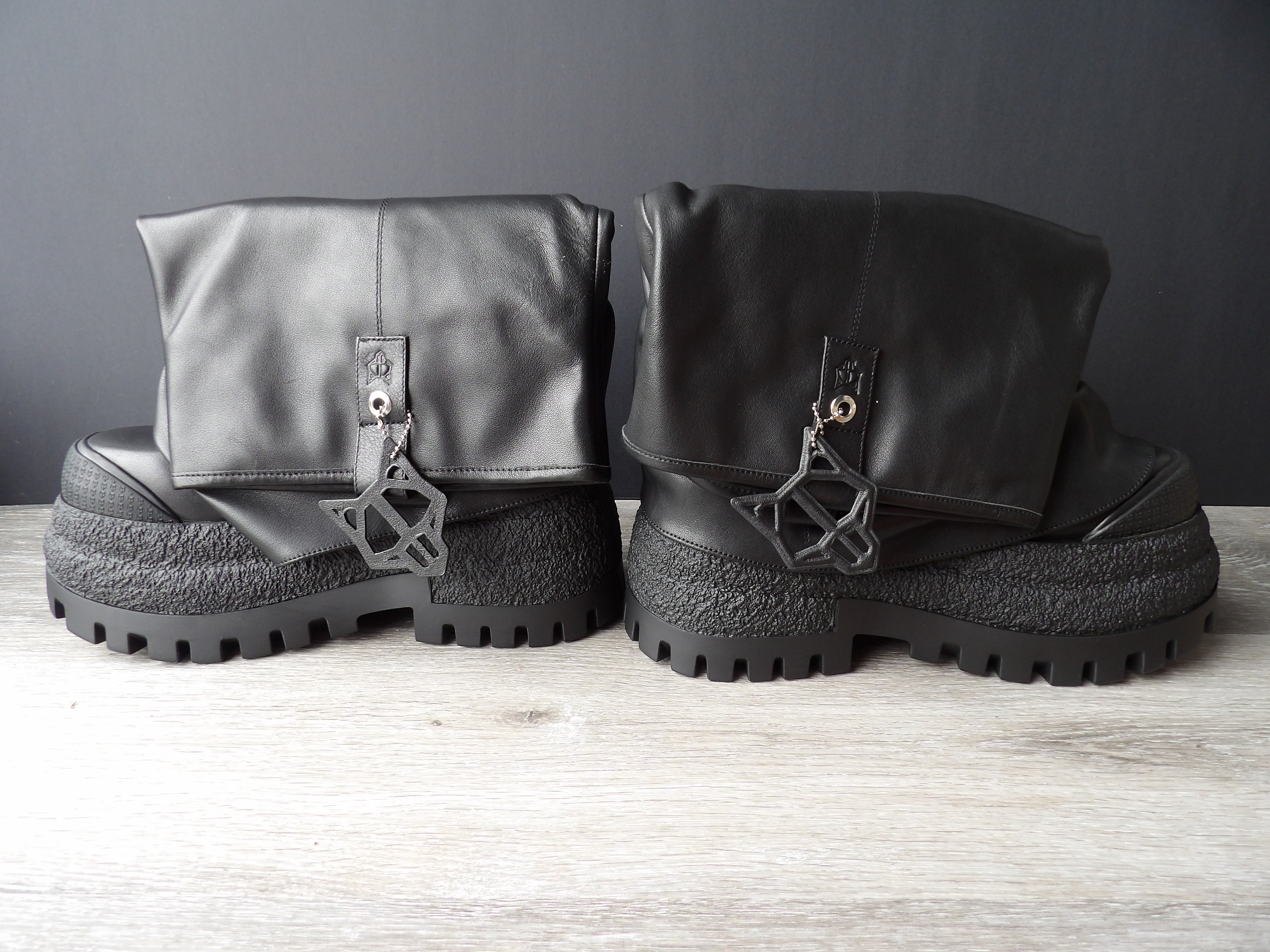 Naked Wolf Disturb Black Leather Boot size 7