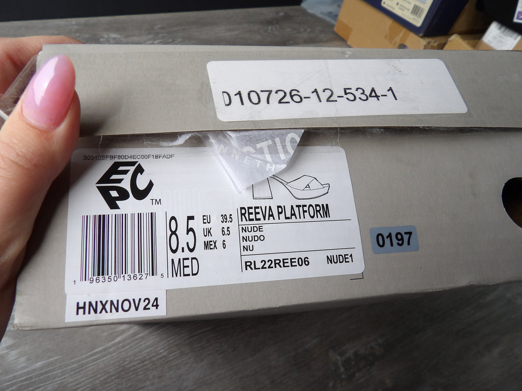 Kenneth Coal REACTION Womens Reeva Platform Sandals size 8.5