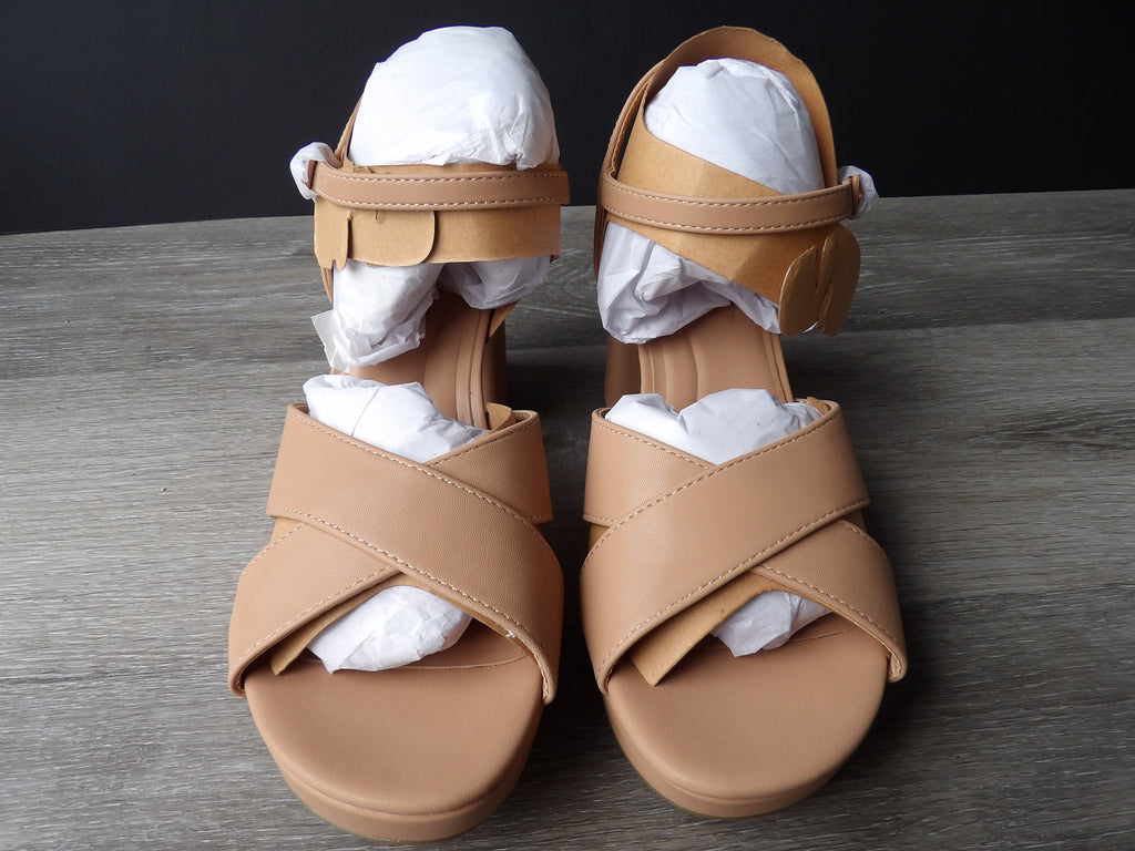 Kenneth Coal REACTION Womens Reeva Platform Sandals size 8.5