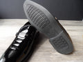JINGPIN Black Patent PU Leather Men’s Business Slip-On Loafers size 45