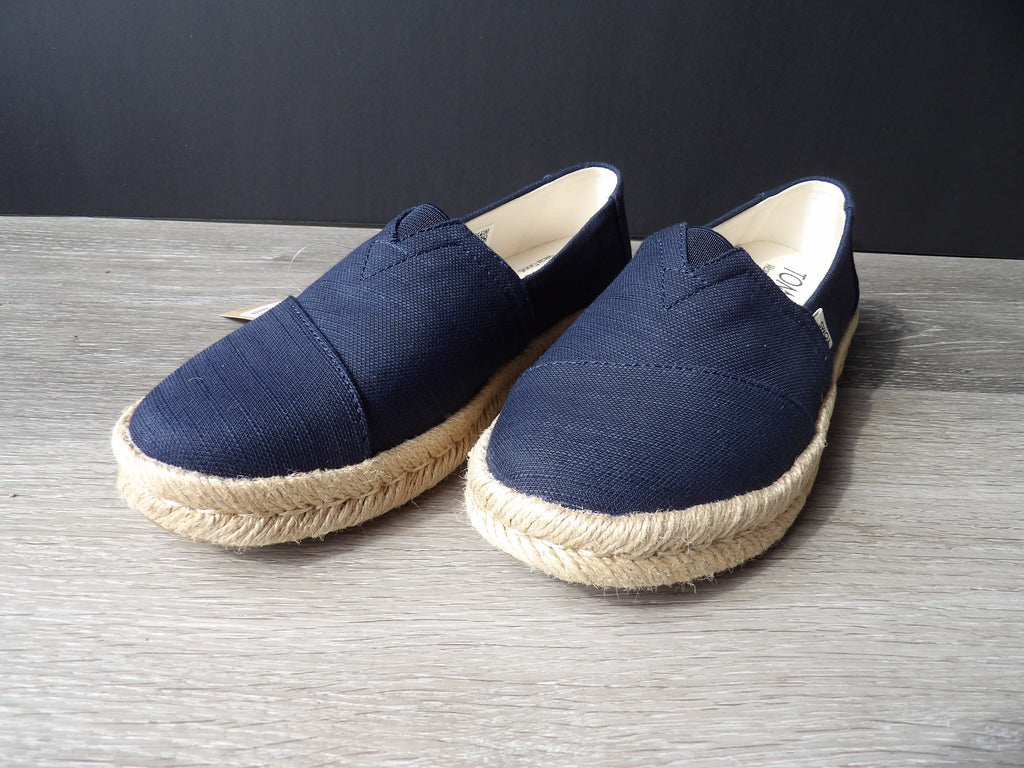 TOMS Womens Alpargata Rope 2.0 Espadrille Slip on shoes size 6