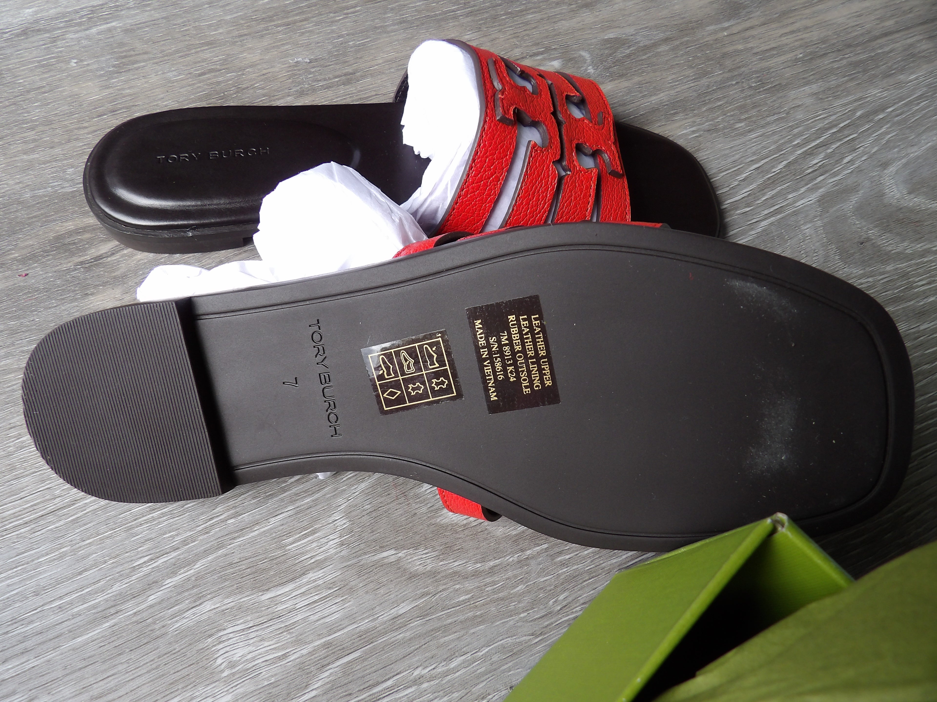 Tory Burch Ines Cage Slide Sandals size 7