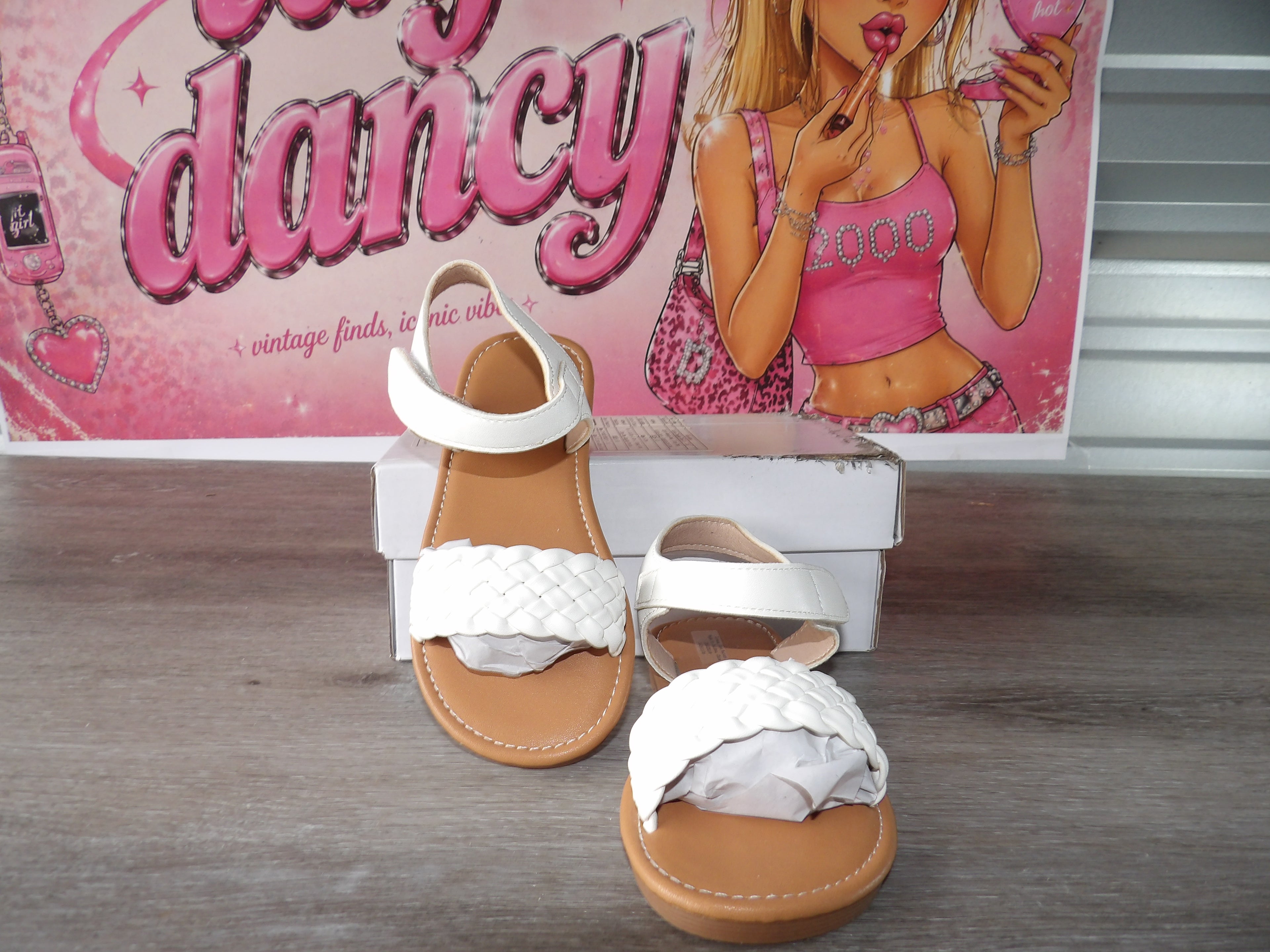 Child Braided Flat Sandal (Size US 25)