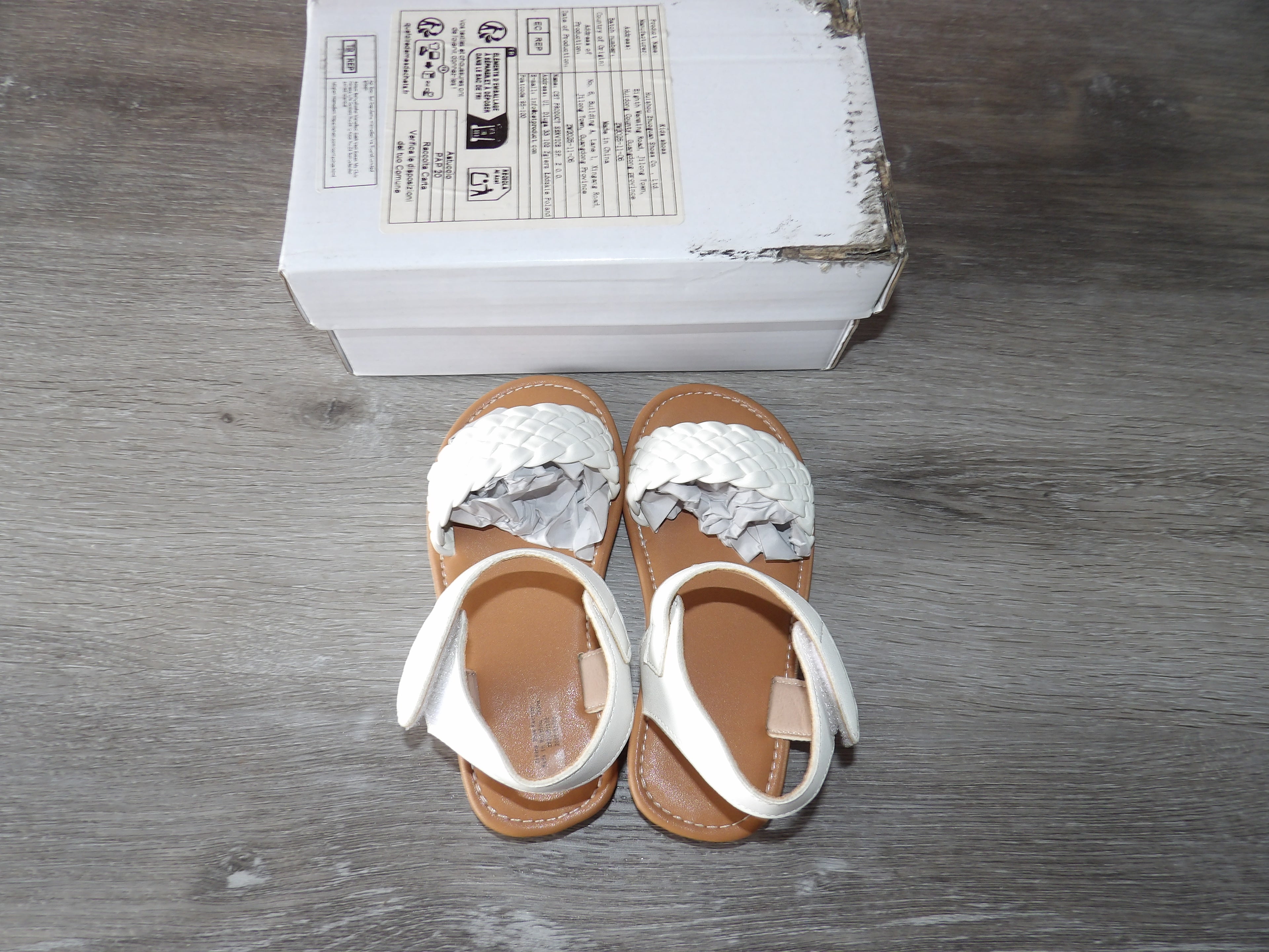 Child Braided Flat Sandal (Size US 25)