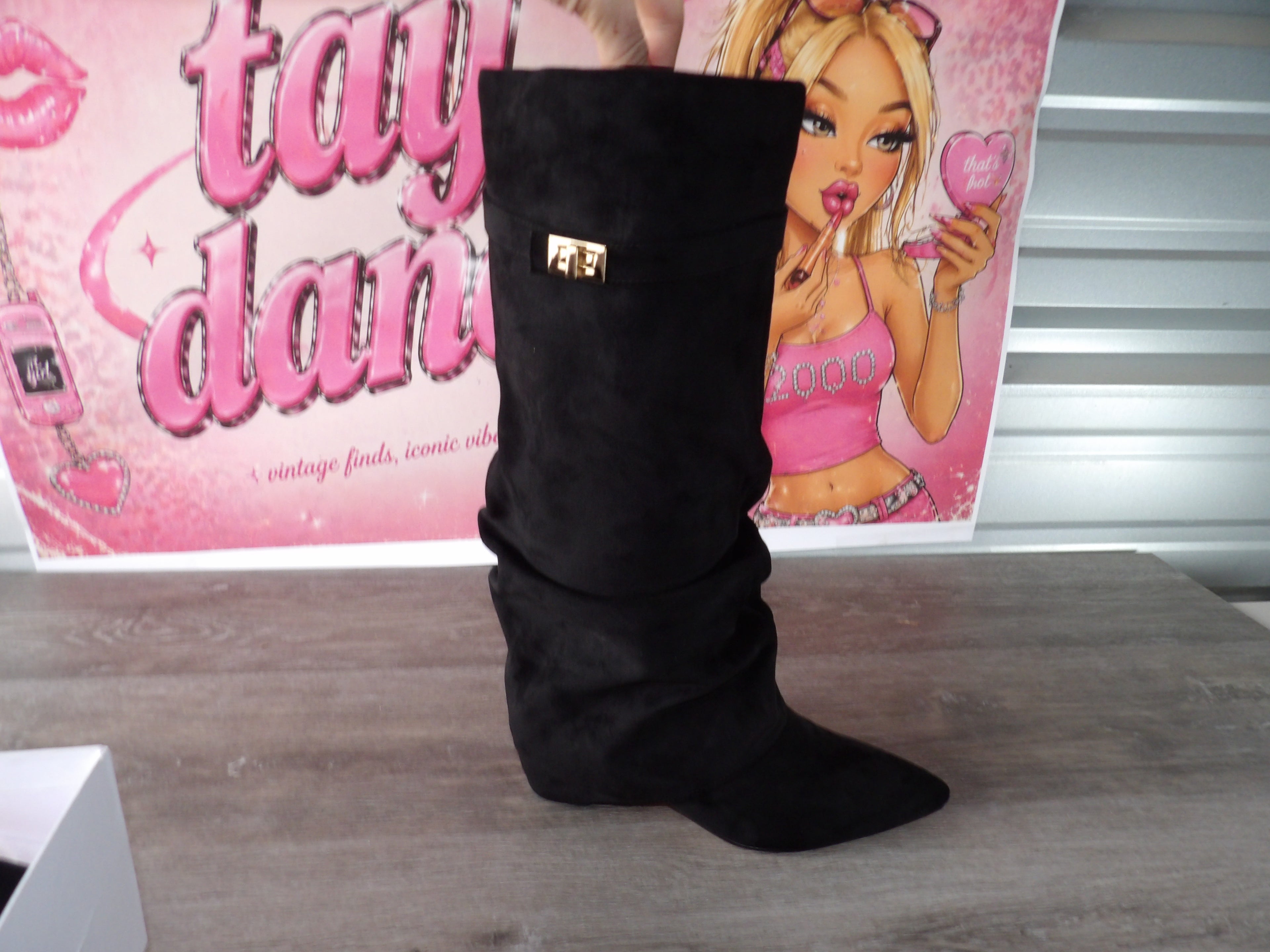Edyisa - Lavista Slouchy Suede Knee-High Boots (Size Women's 39)