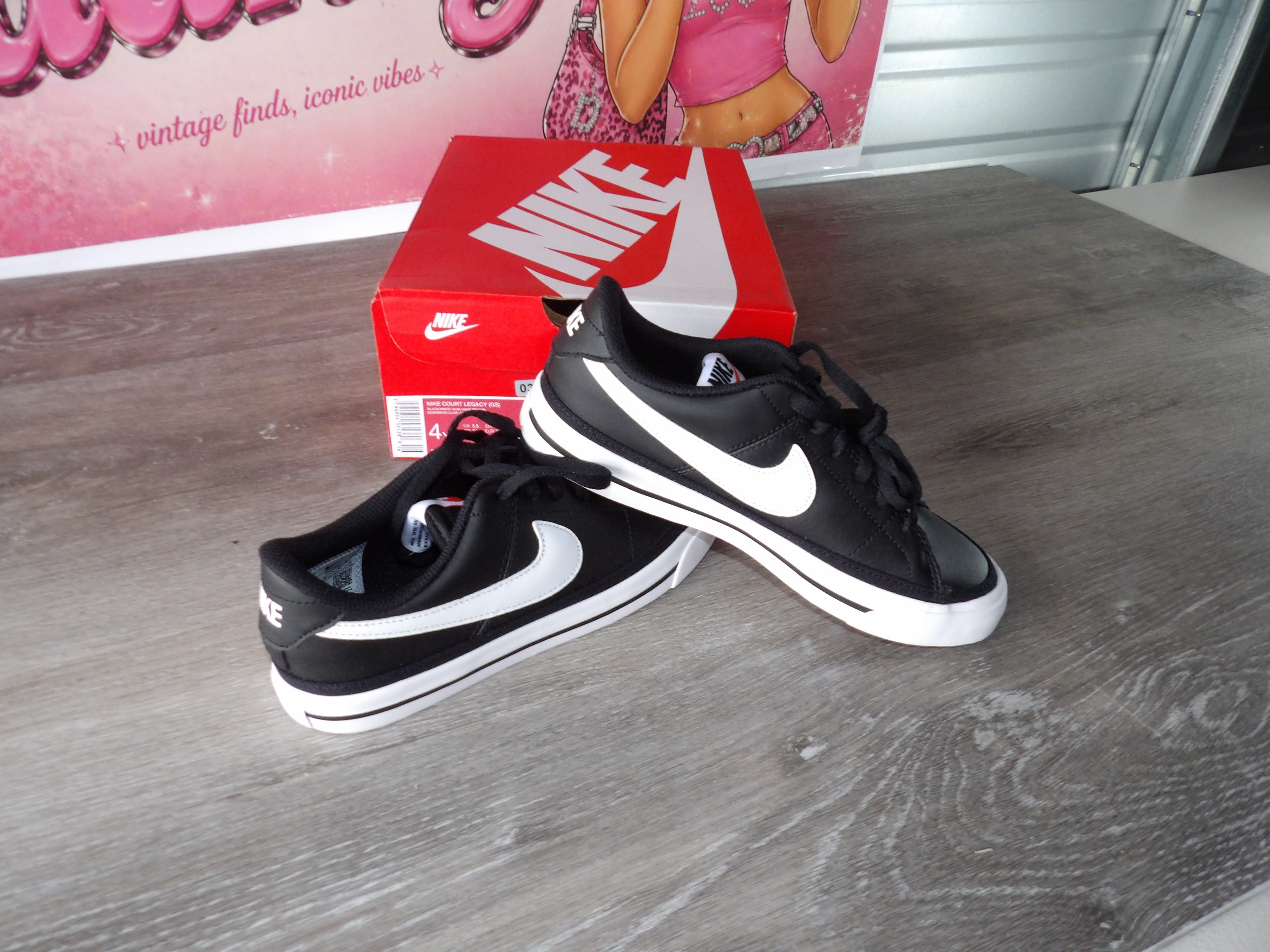 Nike - Court Legacy Sneakers (Size US 4Y)